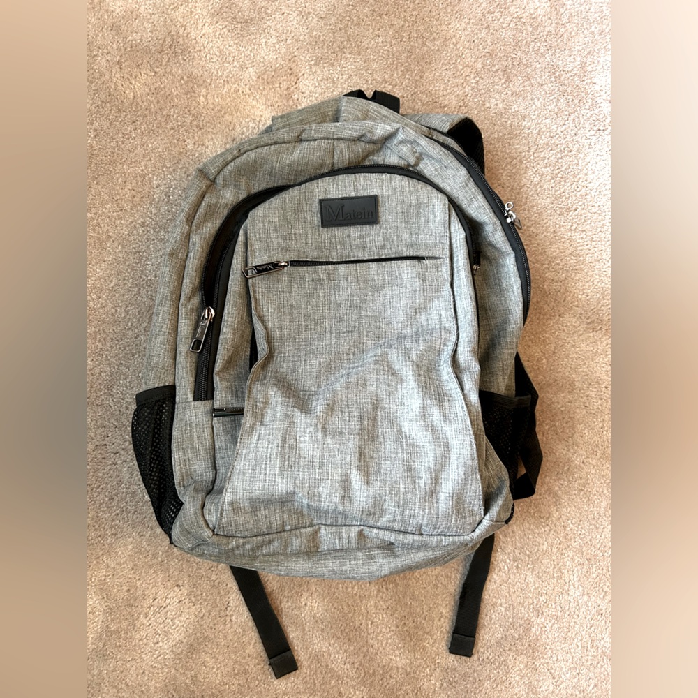 MATEIN - Gray Computer Backpack